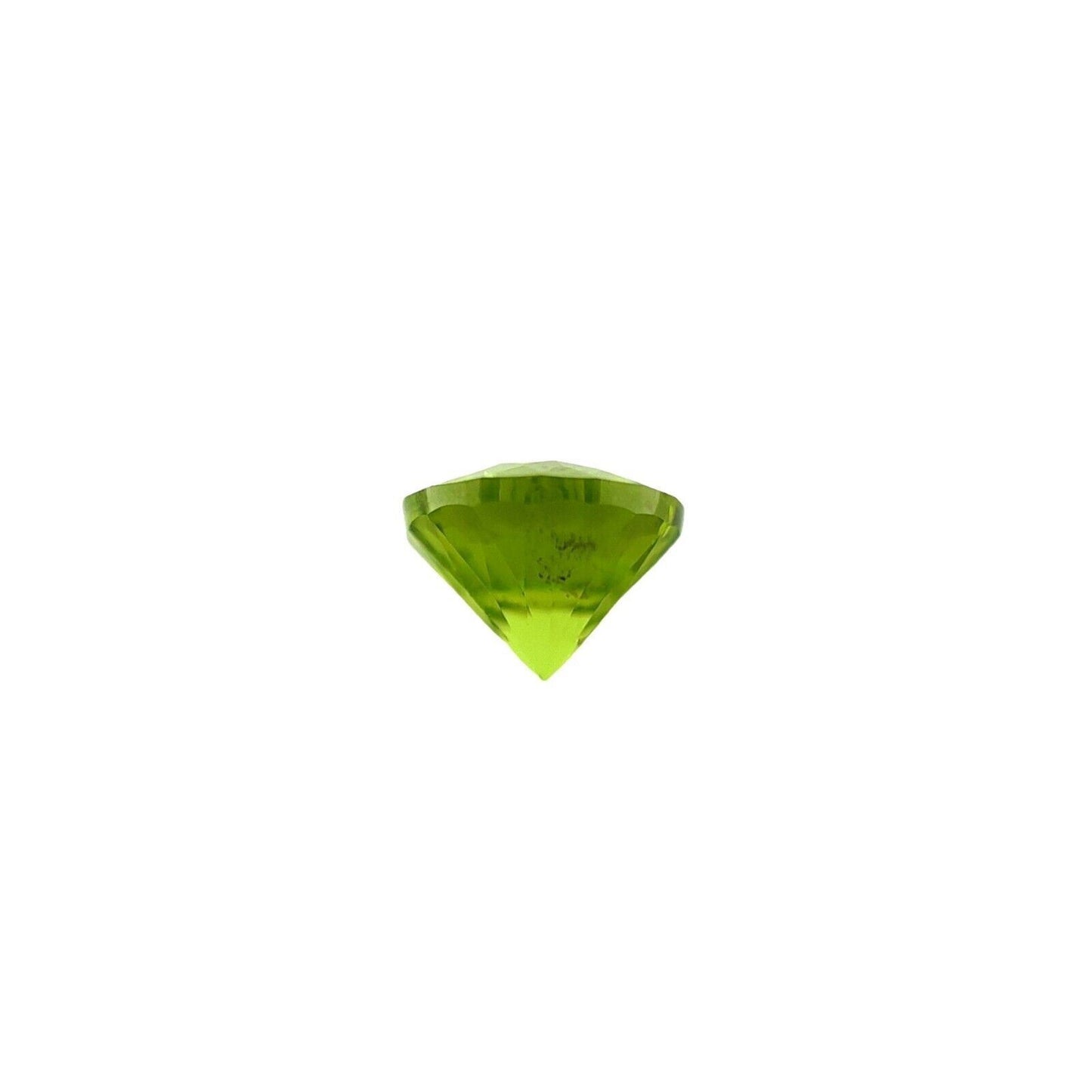 Fancy Cut Round Peridot 1.70ct Vivid Green Natural Loose Gemstone 7.2mm VS