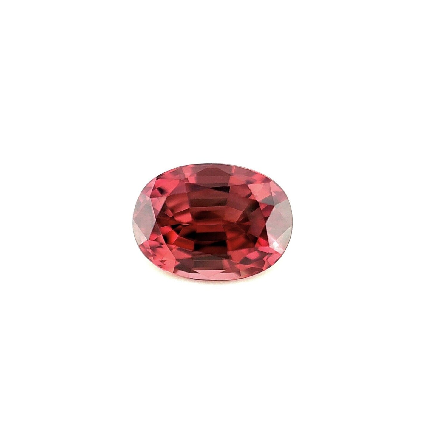 NATURAL 2.11ct Vivid Pink Purple Zircon Oval Cut Loose Gemstone 8x6mm IF