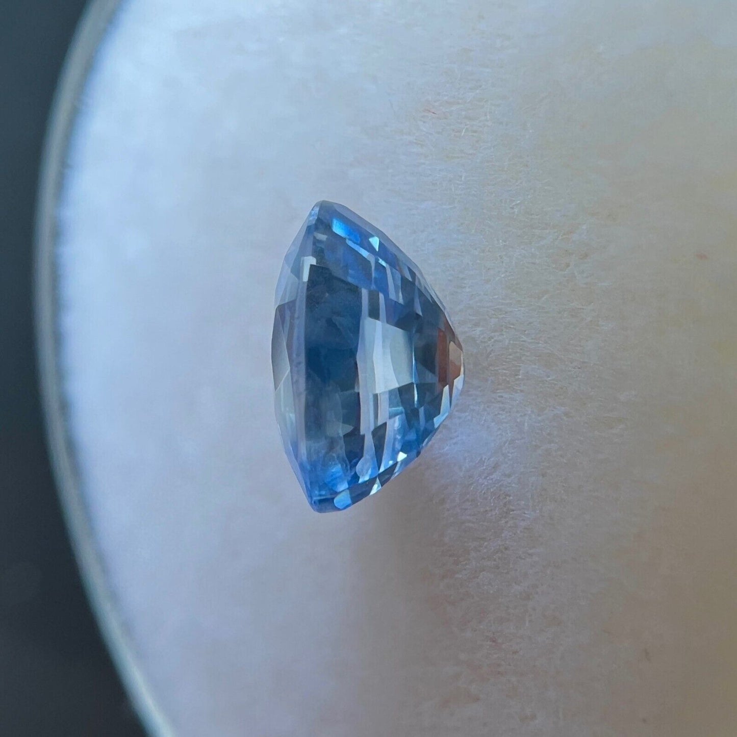 1.12ct CEYLON Sapphire Light Blue Oval Cut NATURAL 6.5x4.8mm Loose Gem VS