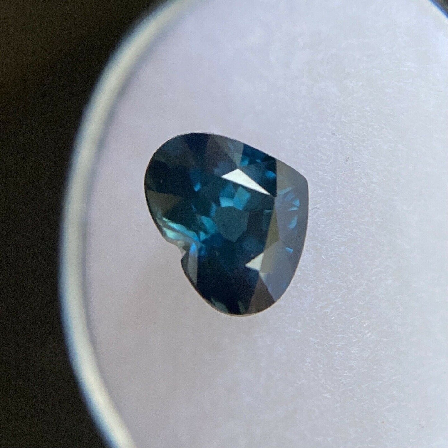 2.31ct NATURAL Blue Sapphire Australian Heart Cut RARE Loose Gem 8.5x6.8mm