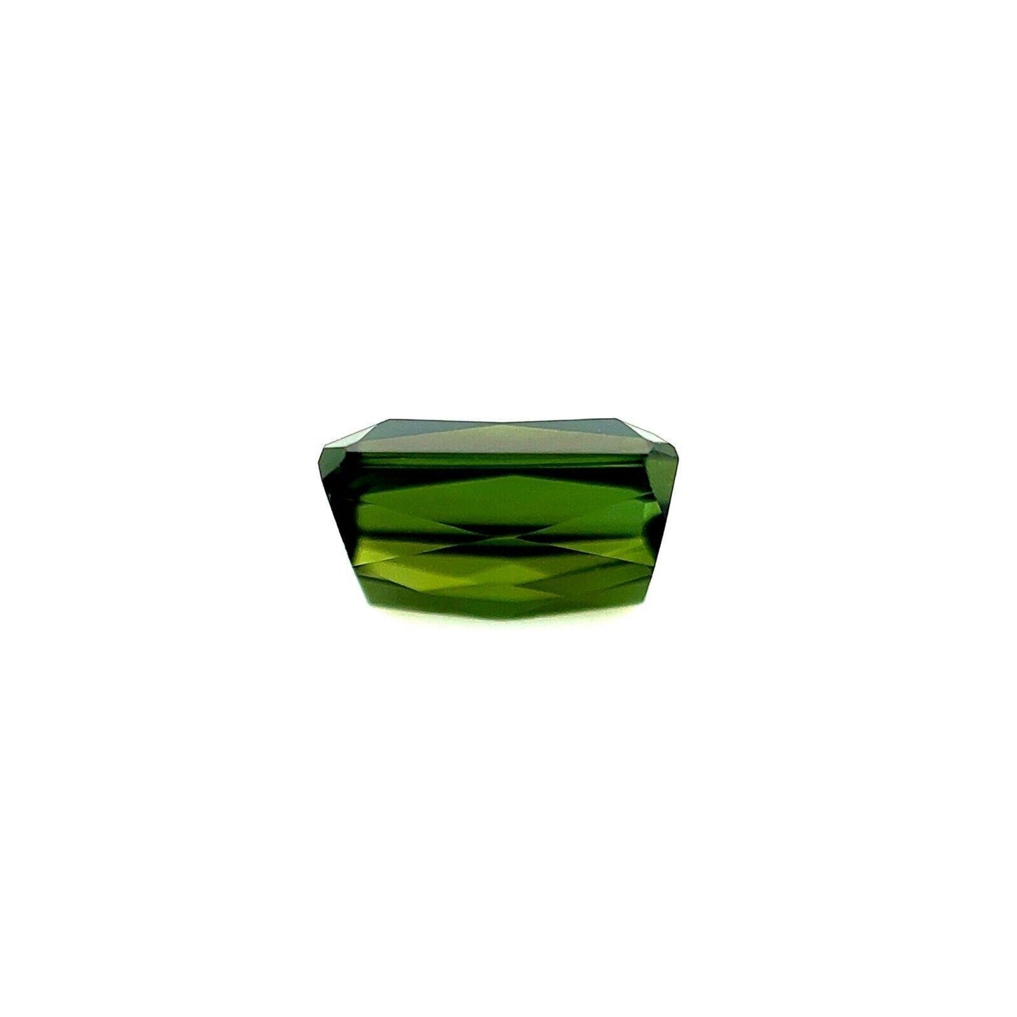 1.28ct Deep Green Tourmaline Fancy Octagon Scissor Emerald Cut Gemstone 7x5mm
