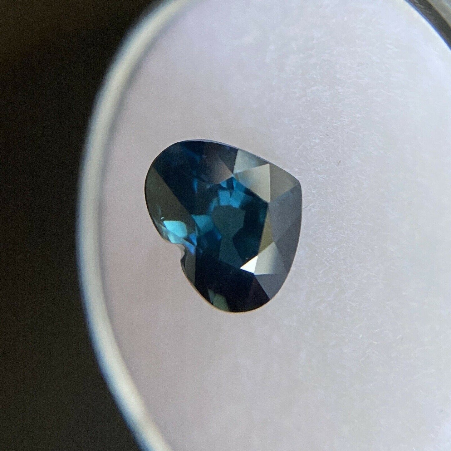 2.31ct NATURAL Blue Sapphire Australian Heart Cut RARE Loose Gem 8.5x6.8mm