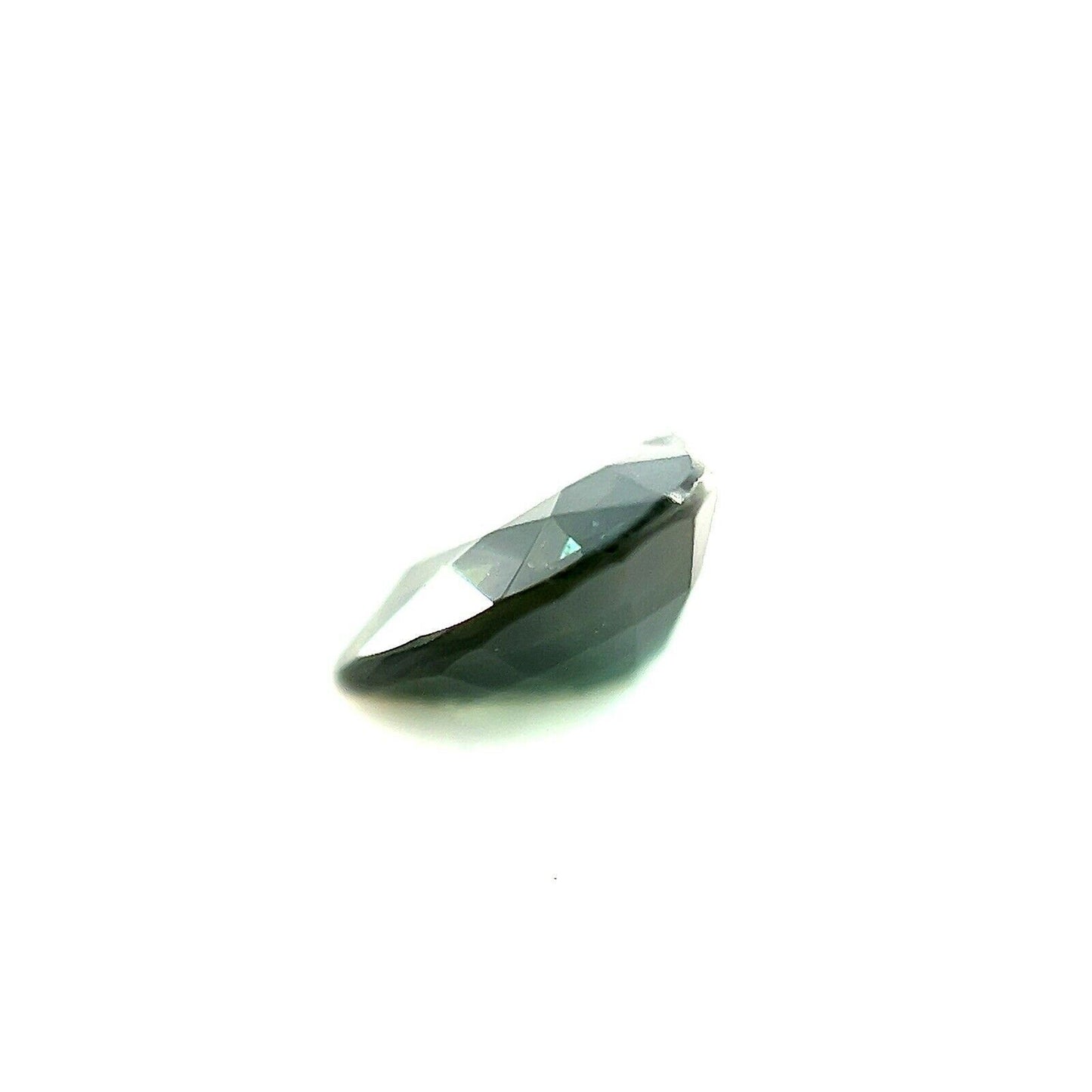 FINE 1.04ct Australian Deep Green Blue Sapphire Heart Cut Rare Gem 7x6.2mm