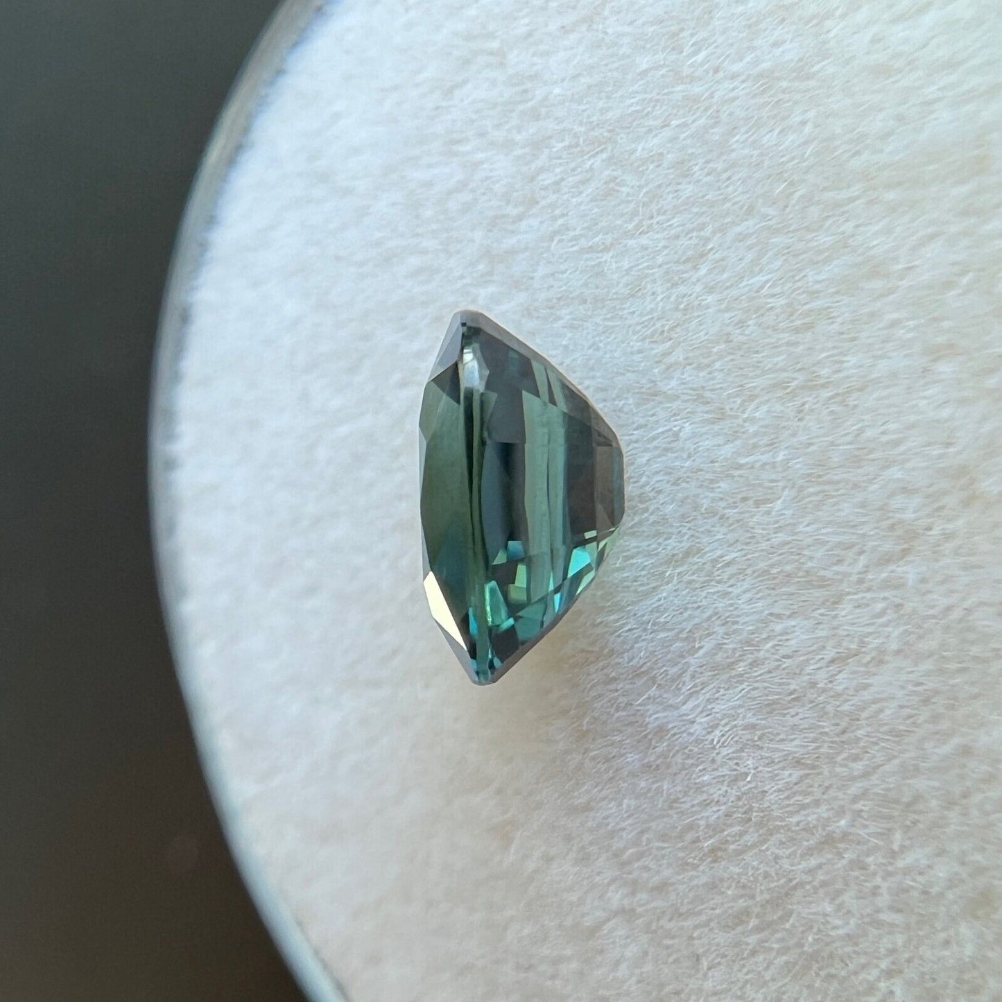 Natural GRA Certified 1.07ct Green Blue Sapphire UNTREATED Heart Cut 6.3x5.7mm