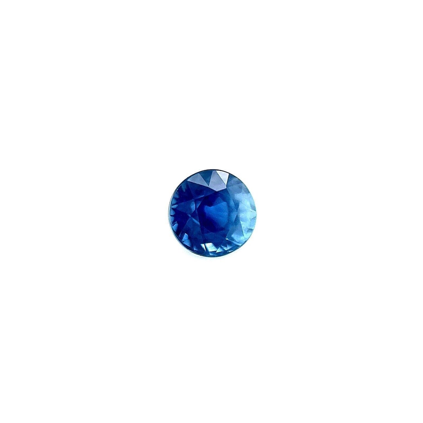 FINE 0.45ct Blue Australian Sapphire Round Brilliant Cut 4.1mm Loose Gemstone