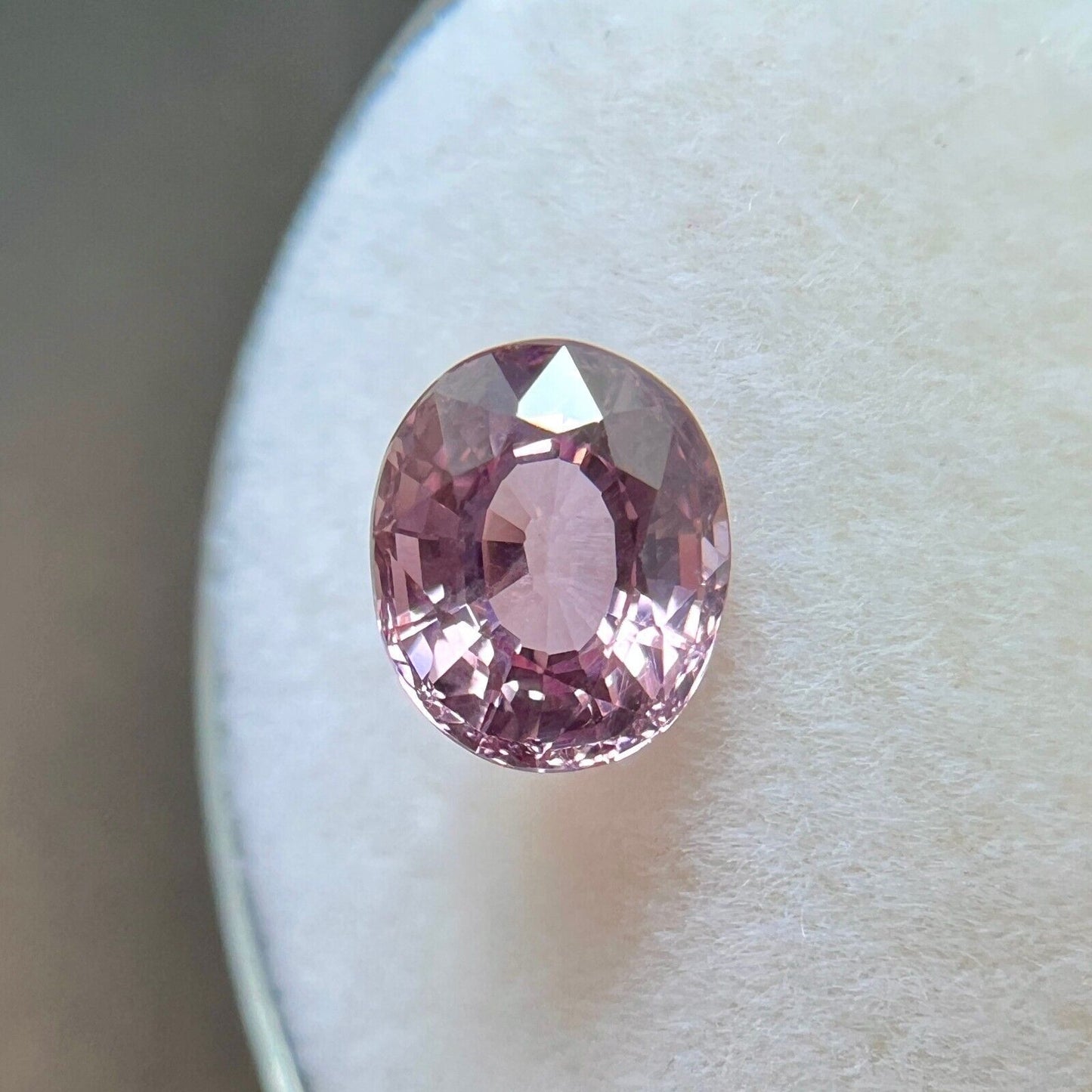1.38ct Fine Pink Purple NATURAL Spinel Oval Cut 6.8x6mm Loose Gemstone VS