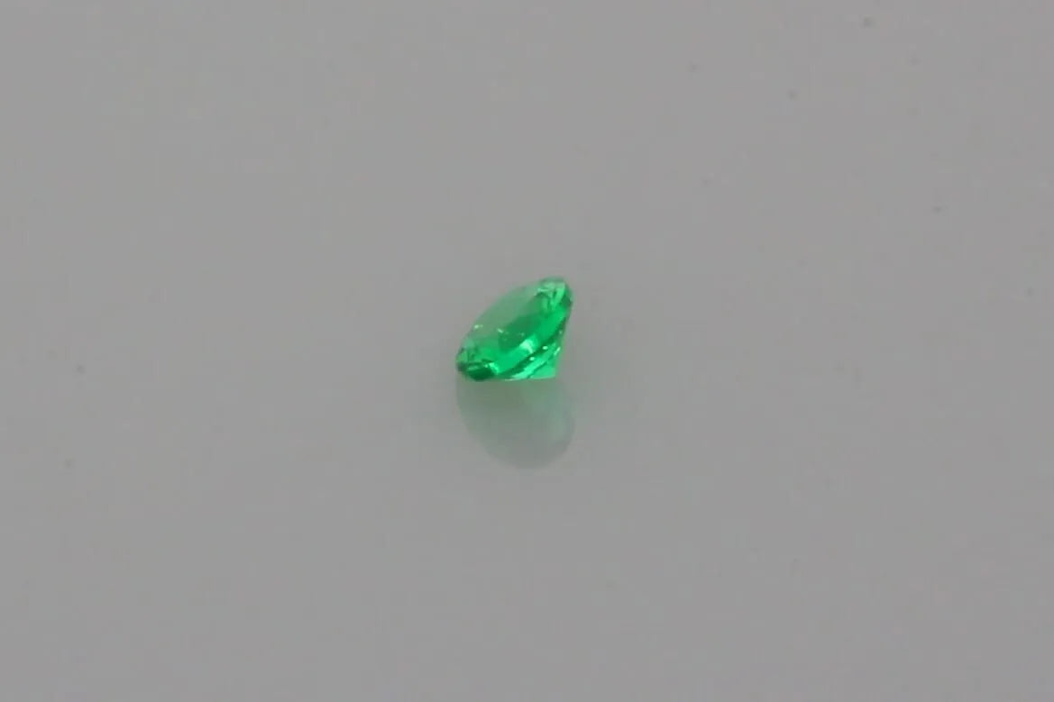 0.05ct Round Natural Emerald (Colour Green, Clarity Eye Clean, Cut Faceted)