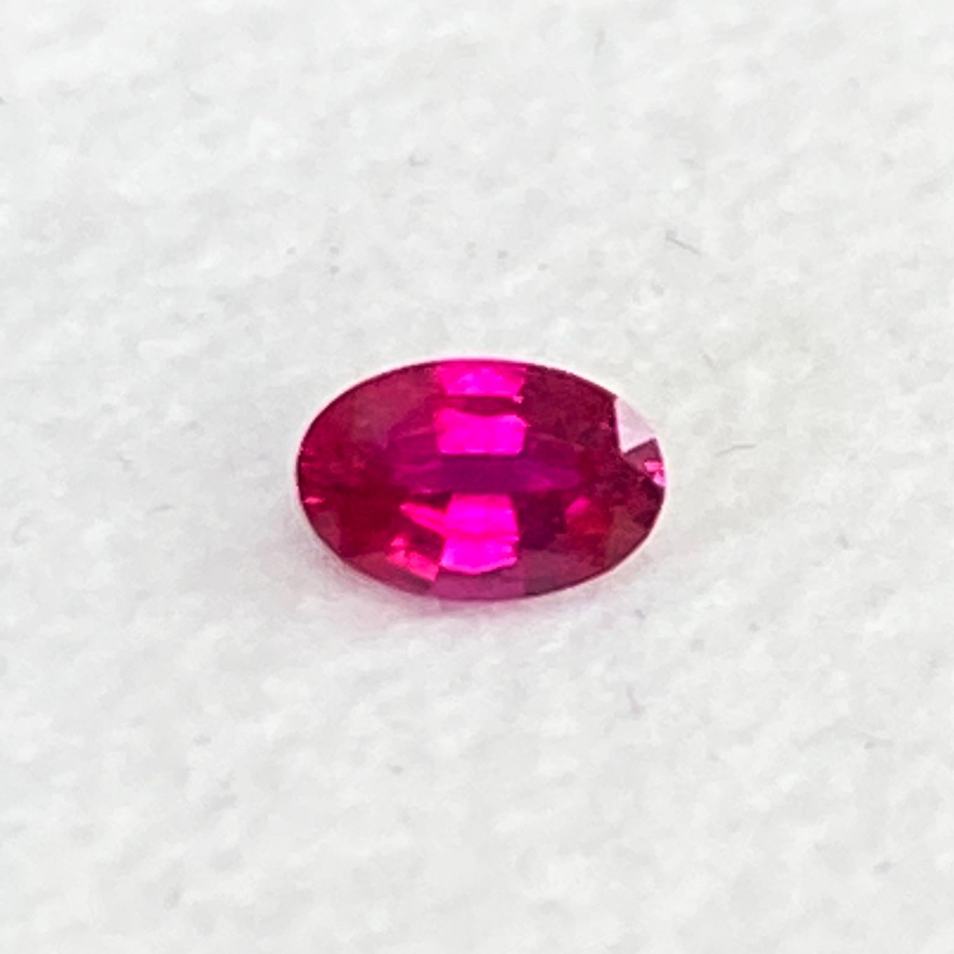 0.14ct Oval Natural Ruby (Colour Red, Clarity Eye Clean, Cut Faceted)