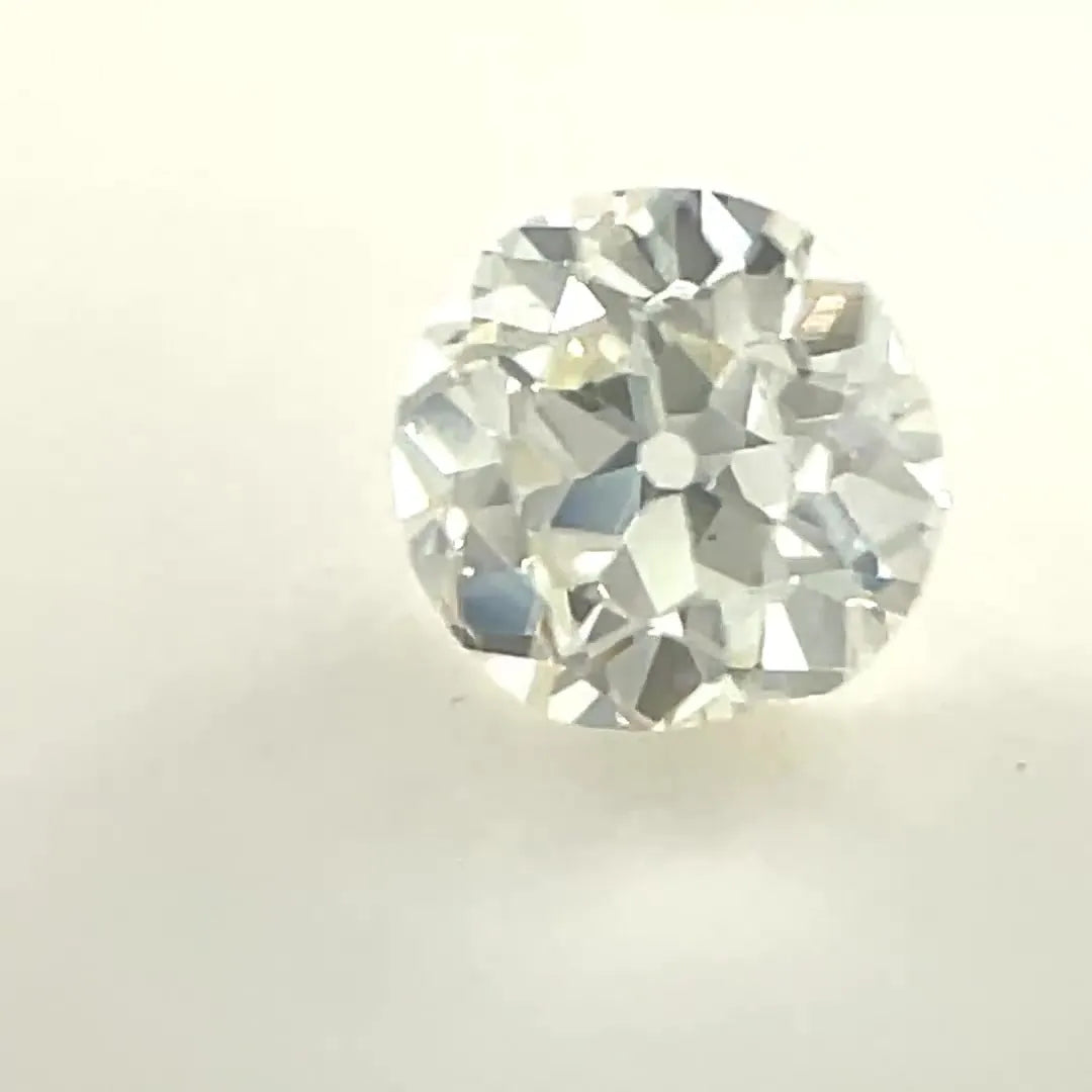 0.18ct European cut Natural Diamond (Colour L, Clarity I1, Cut F, GIA Certified)