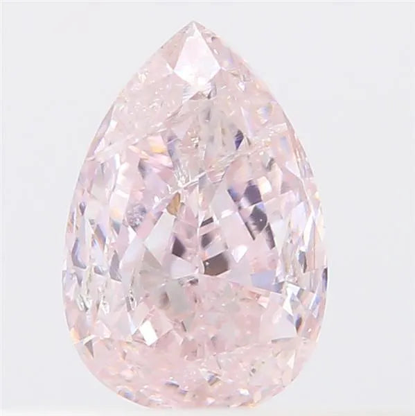 0.26ct Pear Natural Diamond (Colour Fancy Light Pink, Clarity I2, GIA Certified)