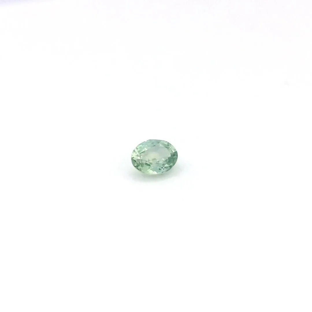 0.27ct Oval Natural Sapphire (Colour Green, Clarity Eye Clean, Cut Faceted)