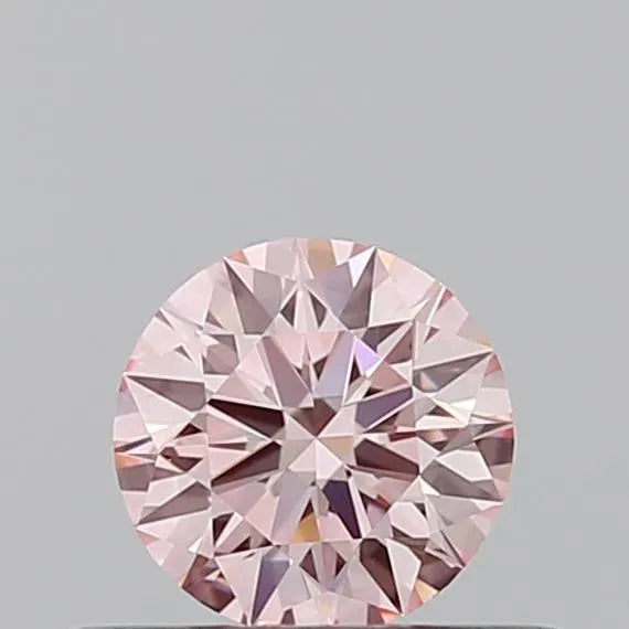 0.29ct Round Lab Grown Diamond (Colour Fancy Vivid Pink, Clarity VVS2, Cut ID, IGI Certified)