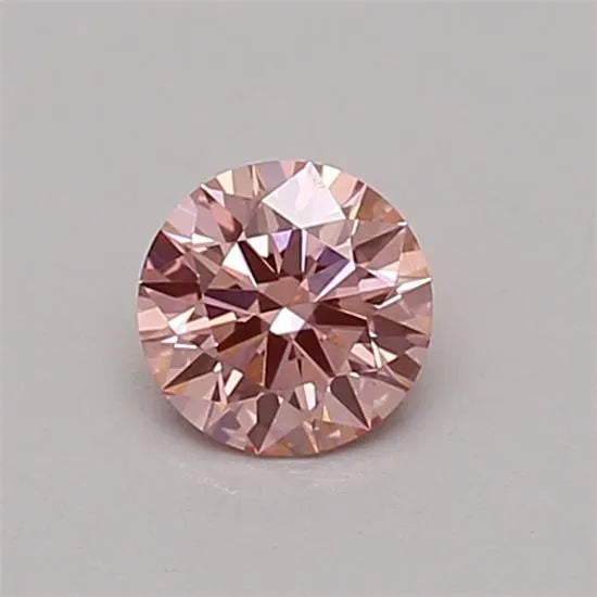 0.31ct Round Lab Grown Diamond (Colour Fancy Vivid Pink, Clarity VS1, Cut ID, IGI Certified)