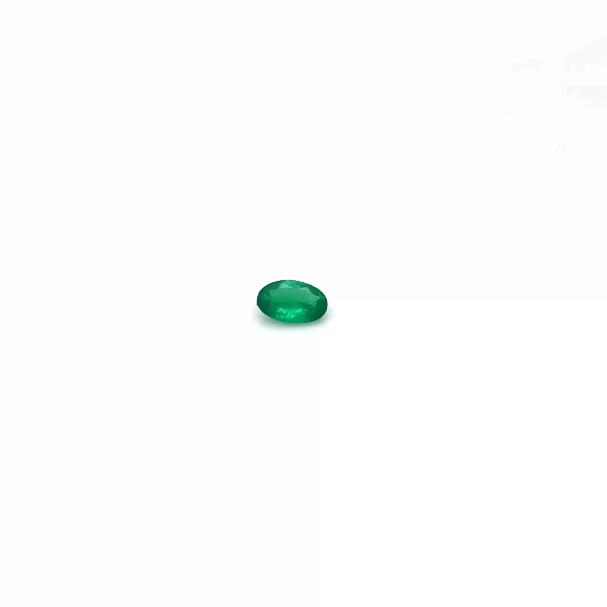 0.32ct Oval Natural Emerald (Colour Green, Clarity Slightly Included, Cut Faceted)