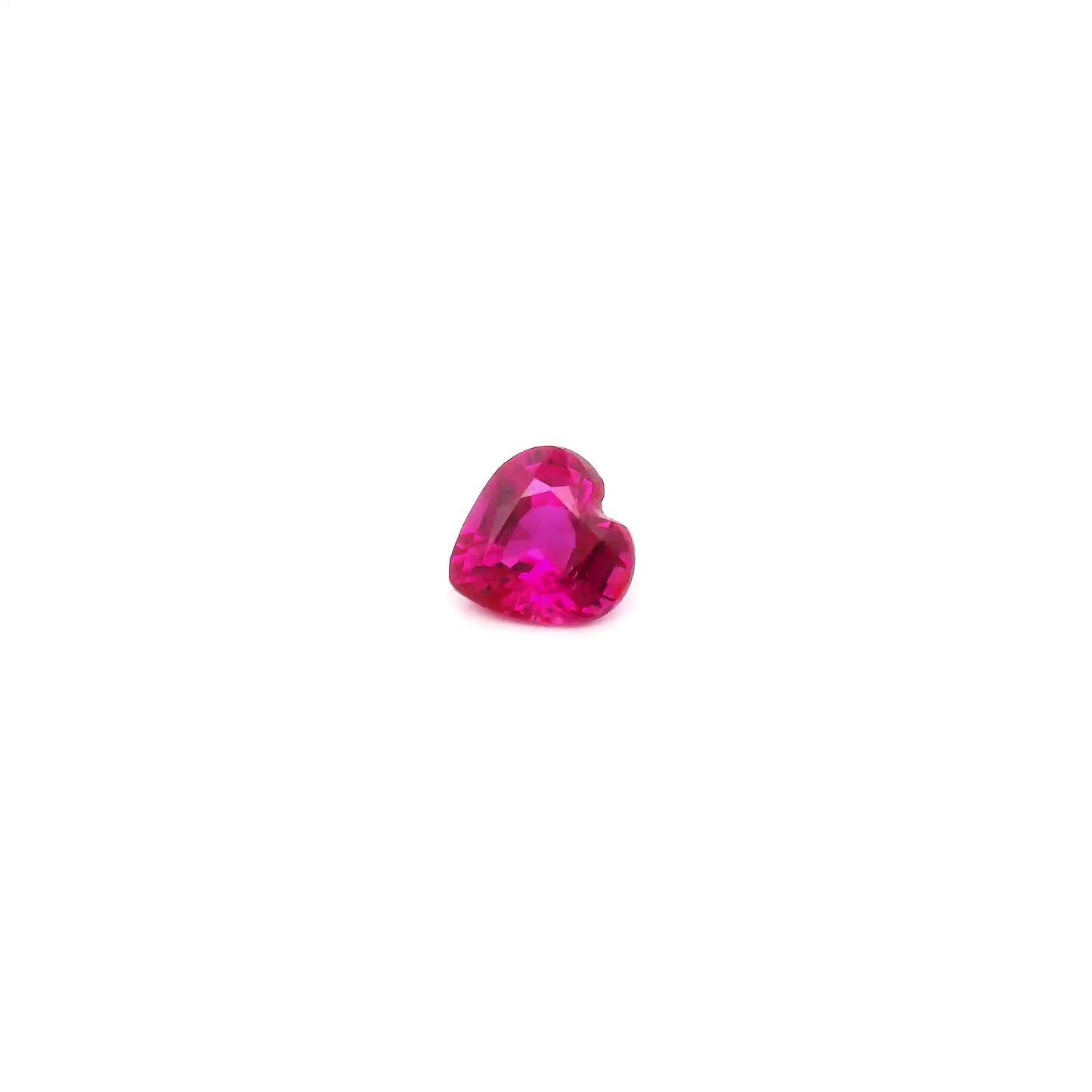 0.33ct Heart Natural Ruby (Colour Red, Clarity Slightly Included, Cut Faceted)