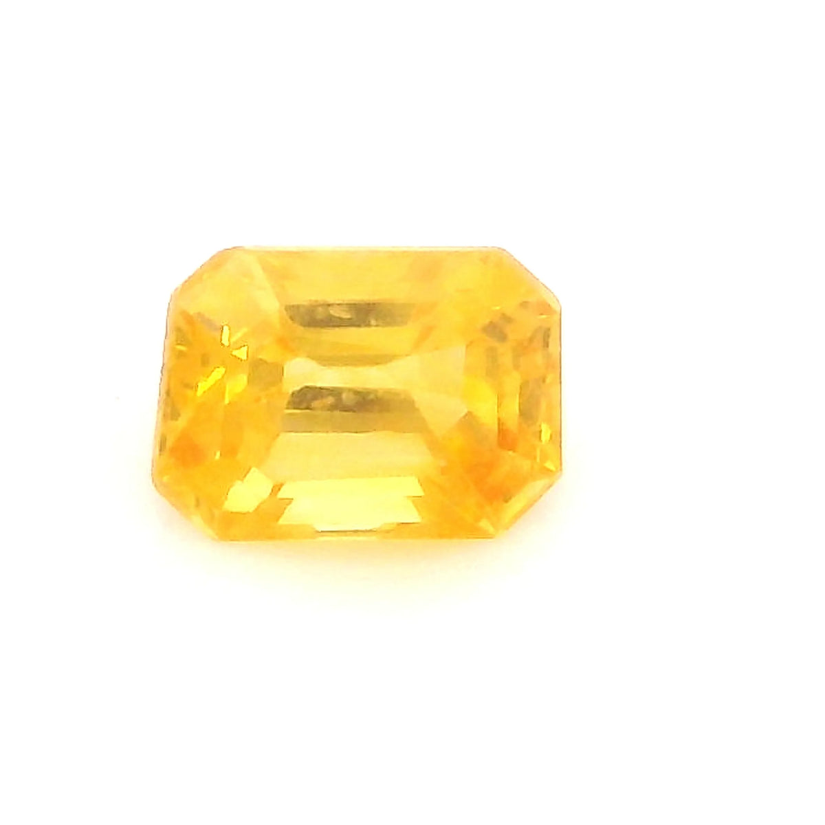 0.37ct Emerald Natural Sapphire (Colour Yellow, Clarity Slightly Included, Cut Faceted)