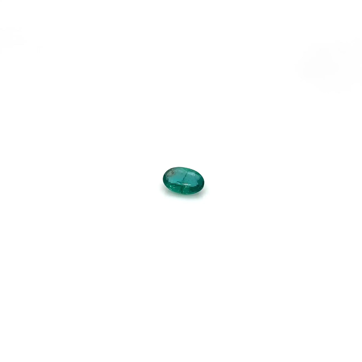 0.42ct Oval Natural Emerald (Colour Green, Clarity Slightly Included, Cut Faceted)
