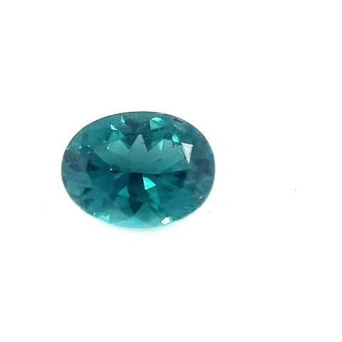 0.42ct Oval Natural Tourmaline (Colour Blue, Clarity Slightly Included, Cut Faceted)