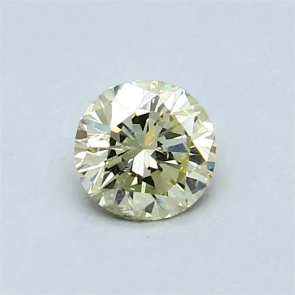 0.42ct Round Natural Diamond (Colour Fancy Light Green Yellow, Clarity SI1, Cut GD, IGI Certified)