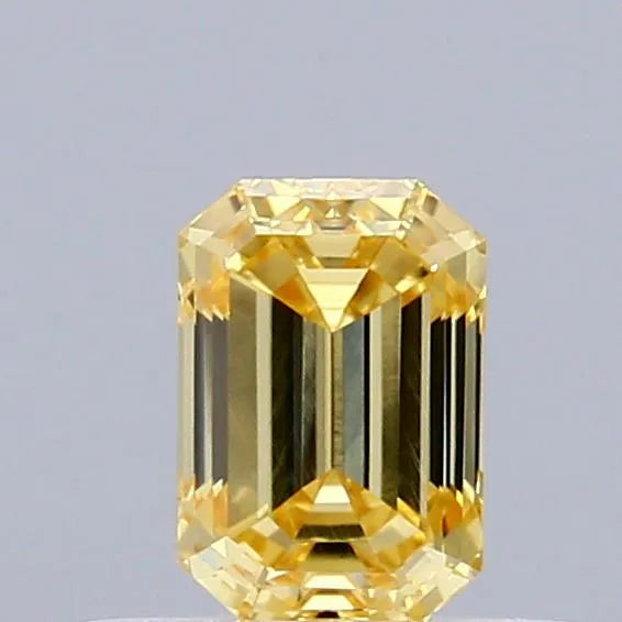 0.49ct Emerald Lab Grown Diamond (Colour Fancy Yellow, Clarity VVS2, IGI Certified)