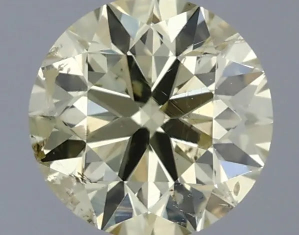 0.51ct Round Natural Diamond (Colour Fancy Light Yellow, Clarity SI2, Cut GD, IGI Certified)