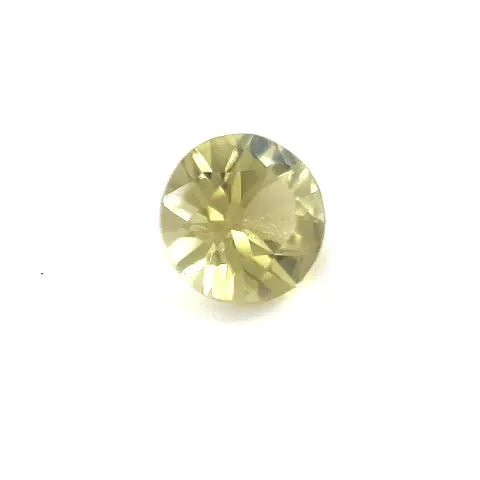 0.54ct Round Natural Tourmaline (Colour Yellow, Clarity Slightly Included, Cut Faceted)