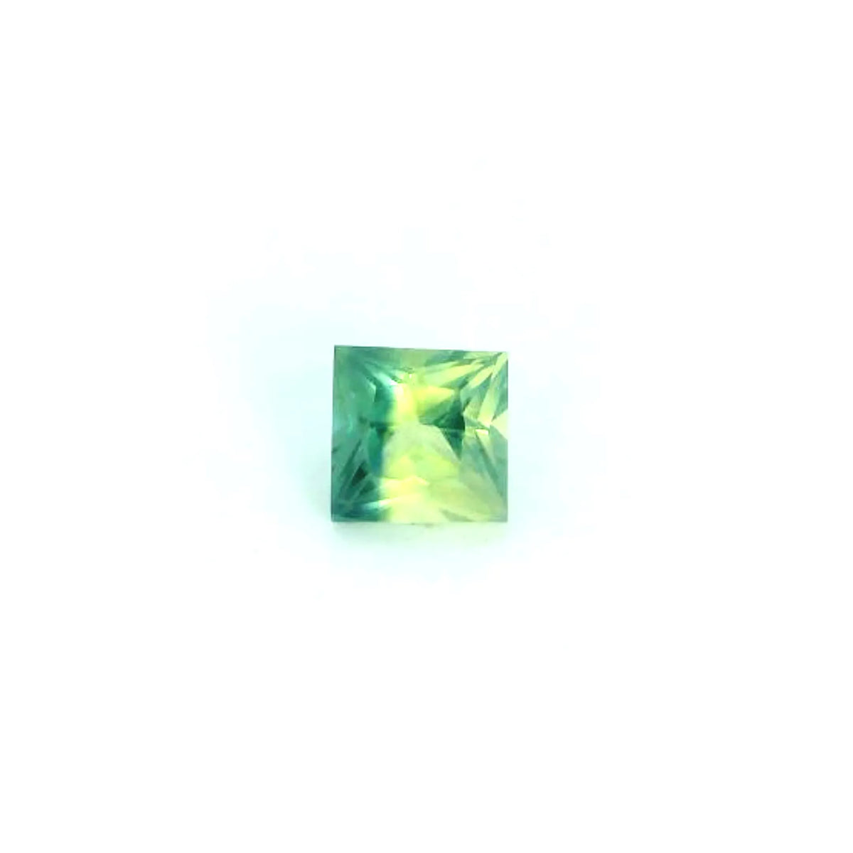 0.60ct Square Natural Sapphire (Colour Bicolor, Clarity Slightly Included, Cut Faceted)