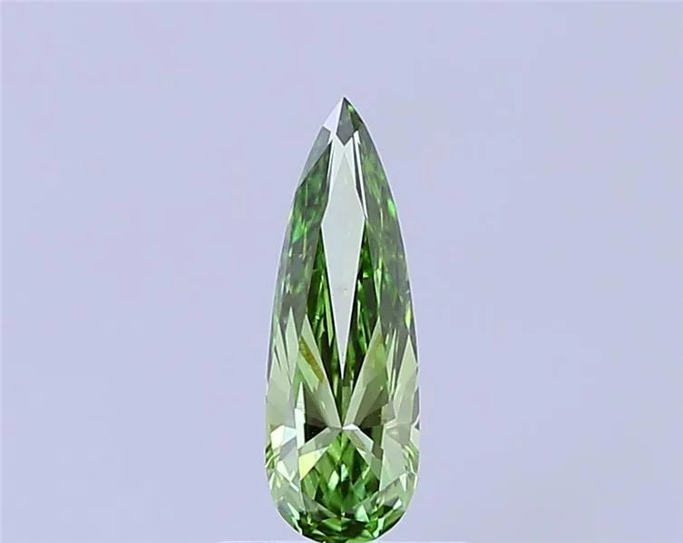 0.61ct Pear Lab Grown Diamond (Colour Fancy Vivid Green, Clarity VS1, IGI Certified)