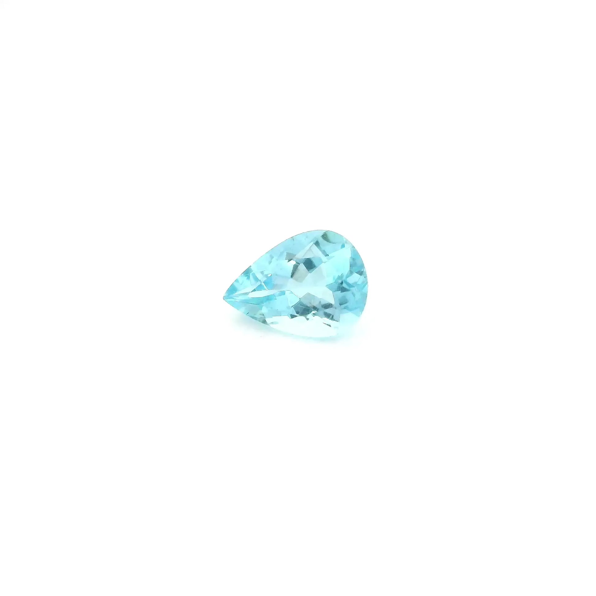 0.64ct Pear Natural Aquamarine (Colour Blue, Clarity Slightly Included, Cut Faceted)