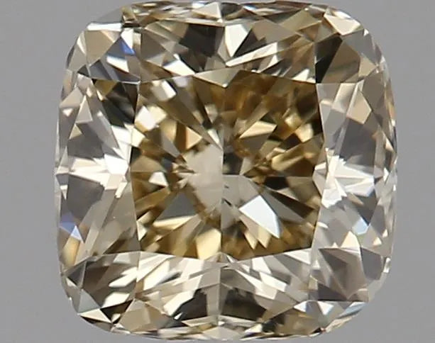 0.71ct Cushion brilliant Natural Diamond (Colour Fancy Brownish Yellow, Clarity VVS1, Cut GD, GIA Certified)
