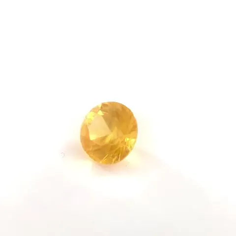 0.78ct Round Natural Sapphire (Colour Yellow, Clarity Slightly Included, Cut Faceted)