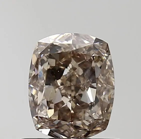 0.96ct Cushion brilliant Natural Diamond (Colour Fancy Dark Brown, Clarity SI2, GIA Certified)