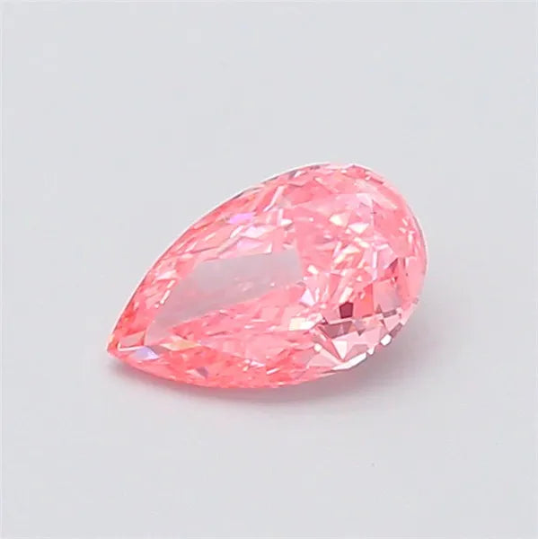 0.99ct Pear Lab Grown Diamond (Colour Fancy Vivid Pink, Clarity SI1, IGI Certified)