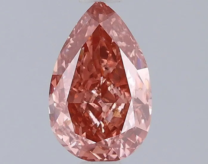 0.99ct Pear Lab Grown Diamond (Colour Fancy Vivid Pink, Clarity SI1, IGI Certified)