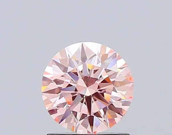 1.00ct Round Lab Grown Diamond (Colour Fancy Intense Pink, Clarity VVS2, Cut ID, IGI Certified)