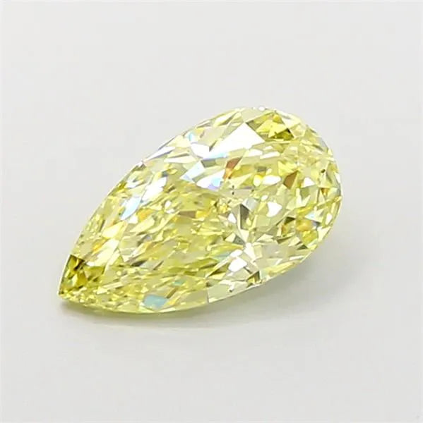 1.01ct Pear Lab Grown Diamond (Colour Fancy Yellow, Clarity VS2, IGI Certified)