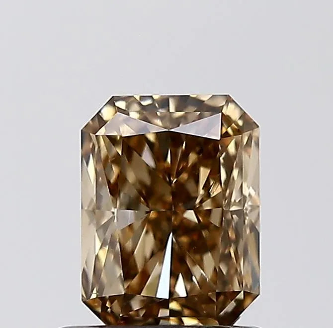 1.01ct Radiant Natural Diamond (Colour Fancy Dark Yellowish Brown, Clarity VS2, GIA Certified)