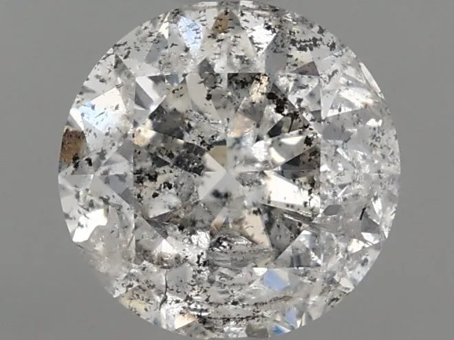 1.01ct Round Natural Diamond (Colour G, Clarity I2, Cut VG, IGI Certified)