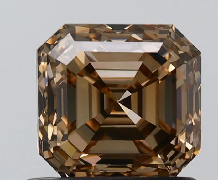 1.01ct Square emerald Natural Diamond (Colour Fancy Dark Yellowish Brown, Clarity VS1, GIA Certified)