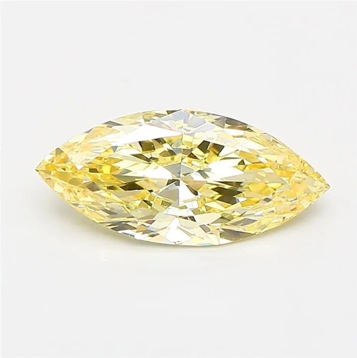 1.04ct Marquise Lab Grown Diamond (Colour Fancy Yellow, Clarity VVS2, IGI Certified)