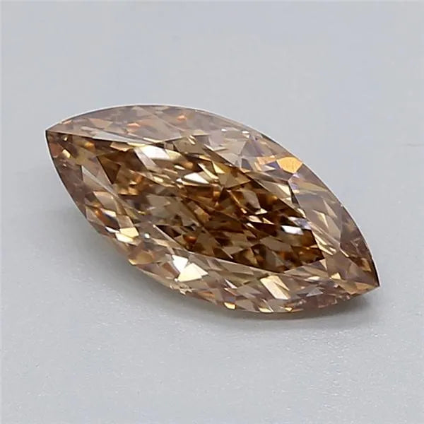 1.05ct Marquise Lab Grown Diamond (Colour Very Light Brown, Clarity VVS2, IGI Certified)