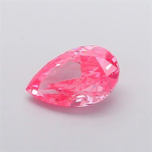 1.07ct Pear Lab Grown Diamond (Colour Fancy Vivid Pink, Clarity VVS2, IGI Certified)