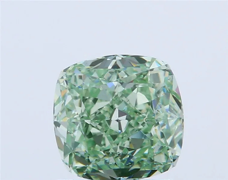1.09ct Cushion brilliant Natural Diamond (Colour Fancy Intense Green, Clarity VS1, GIA Certified)