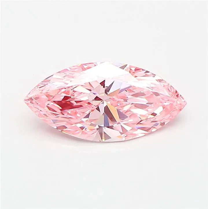 1.21ct Marquise Lab Grown Diamond (Colour Fancy Vivid Pink, Clarity VVS2, IGI Certified)