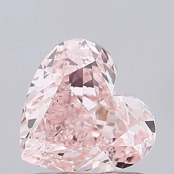 1.25ct Heart Lab Grown Diamond (Colour Fancy Vivid Pink, Clarity VS1, IGI Certified)
