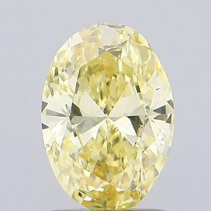 1.26ct Oval Lab Grown Diamond (Colour Fancy Intense Yellow, Clarity VS2, IGI Certified)