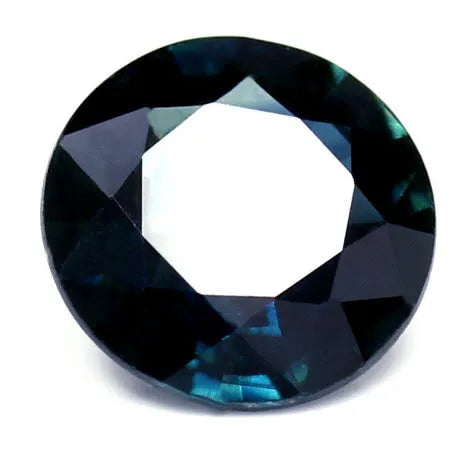 1.34ct Round Natural Sapphire (Colour Teal, Clarity Slightly Included, Cut Faceted)
