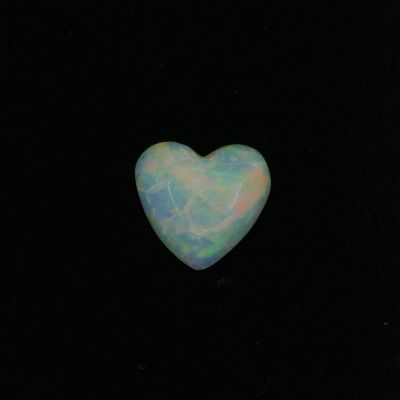 1.35ct Heart Natural Opal (Colour Multicolor, Clarity Eye Clean, Cut Cabochon)