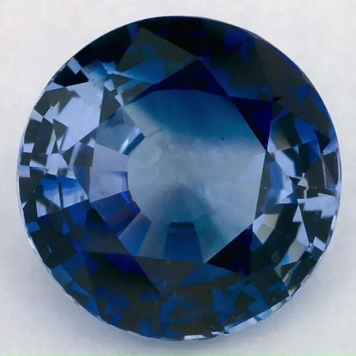 1.39ct Round Natural Sapphire (Colour Blue, Clarity Eye Clean, Cut Faceted)