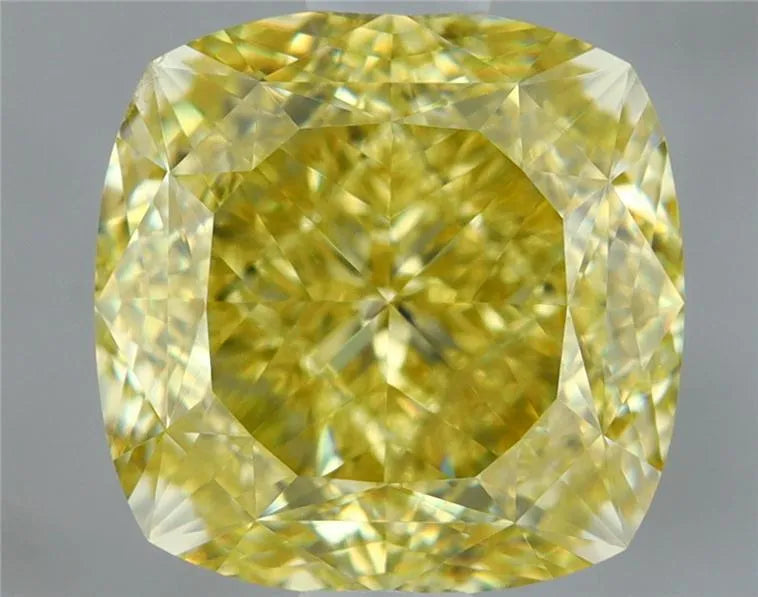 1.50ct Cushion brilliant Natural Diamond (Colour Fancy Yellow, Clarity VS2, GIA Certified)